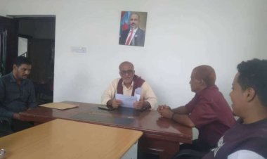 رئيس تنفيذية منسقية الانتقالي بجامعة أبين يلتقي عددًا من الشخصيات التربوية وأولياء الأمور والطلاب