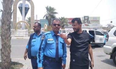 العميد القلعة يتفقد مشروع إعادة الإشارات الضوئية المرورية في المنصورة