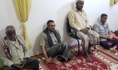 انتقالي وادي وصحراء حضرموت يقدم واجب العزاء  لأسرة الشهيد محمد سعيد يادين