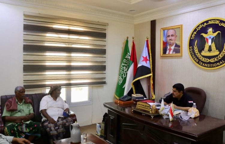 العميد المحمدي يلتقي رئيس انتقالي تريم ويؤكد ضرورة انتشار النخبة الحضرمية على كامل تراب المحافظة