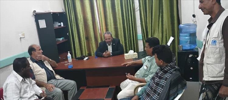 مدير صحة أبين في زيارة تفقدية للمستشفى الريفي بشقرة.