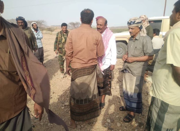 رئيس تنفيذية انتقالي شبوة يشارك في تشييع جثمان المناضل علي محمد عبدالله بن لشرف القميشي