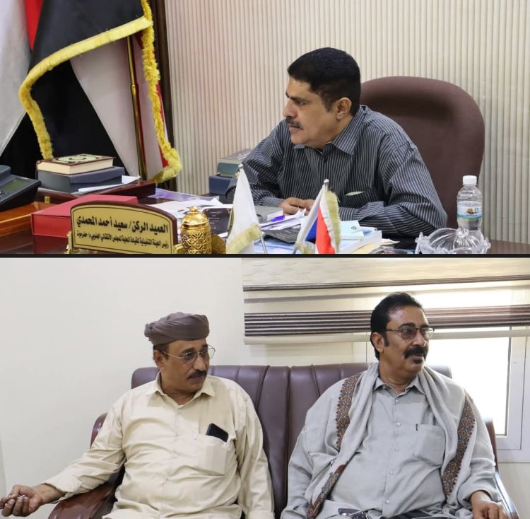 العميد المحمدي يطّلع على الأوضاع العامة بمديرية الريدة وقصيعر وسير العمل التنظيمي بقيادة انتقالي المديرية