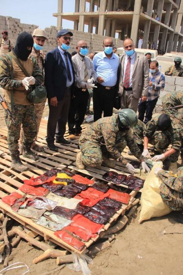 نيابة استئناف عدن تعلن إتلاف كمية مخدرات متنوعة