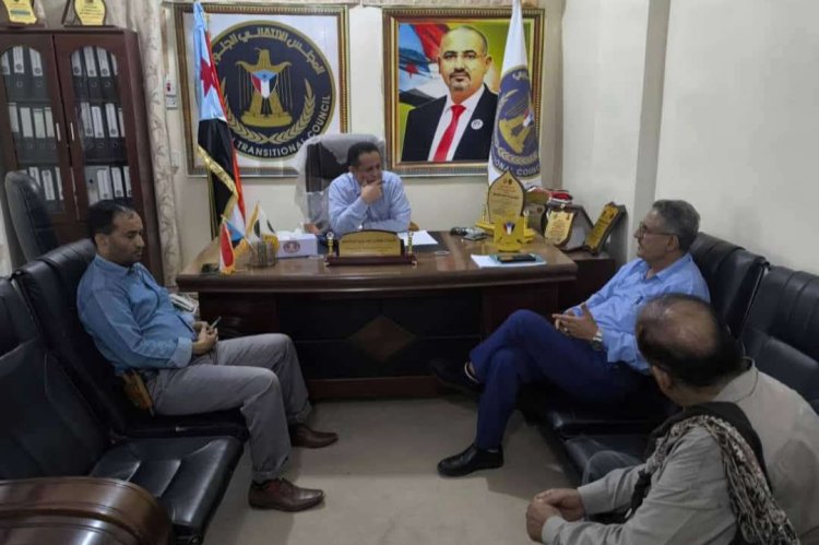 رئيس تنفيذية انتقالي لحج يلتقي مدير عام مكتب الزراعة بالمحافظة