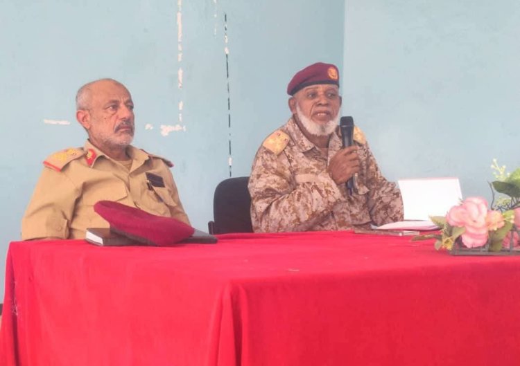 رئيس شعبة التوجيه المعنوي بالمنطقة العسكرية الثانية يلقي محاضرة بعنوان "الاستعداد القتالي هو السبيل لتحقيق النصر"