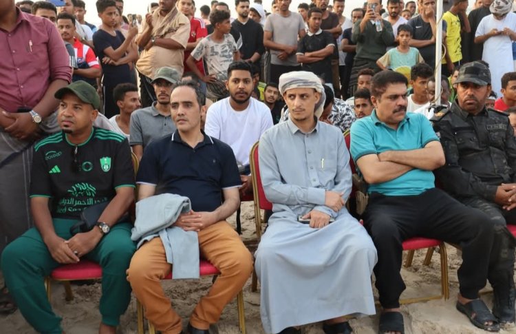انتقالي حضرموت يدشّن مهرجان البلدة الرياضي 2025 بالمكلا