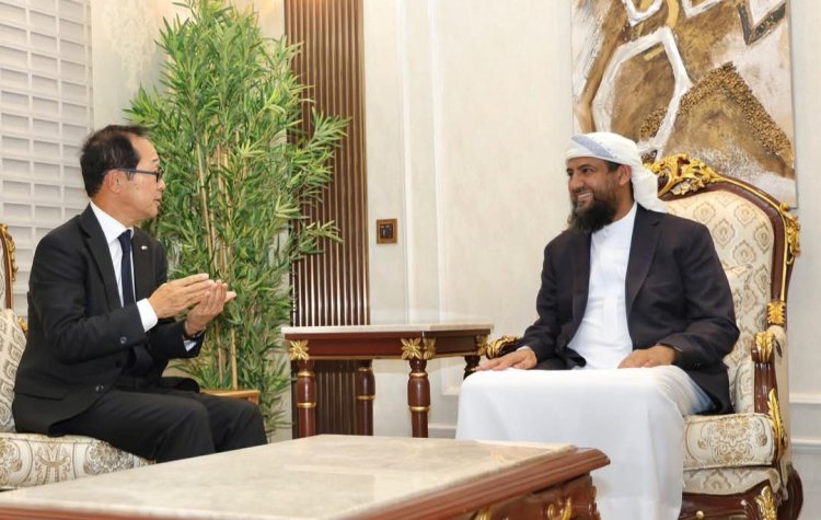 ‏المحرّمي يبحث مع السفير الياباني سبل تعزيز العلاقات الثنائية في مختلف المجالات