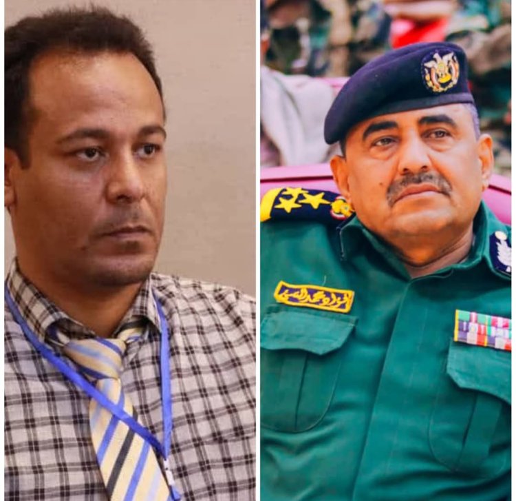 مدير عام شرطة شبوة يعزي في وفاة احمد الجبيلي مدير بنك التسليف الزراعي .