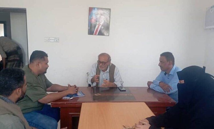 لجنة التقييم والهيكلة تلتقي رئيس منسقية جامعة أبين