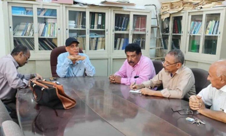 فريق من مجلس المستشارين يطّلع على أوضاع الهيئة العامة للموارد المائية بالعاصمة عدن