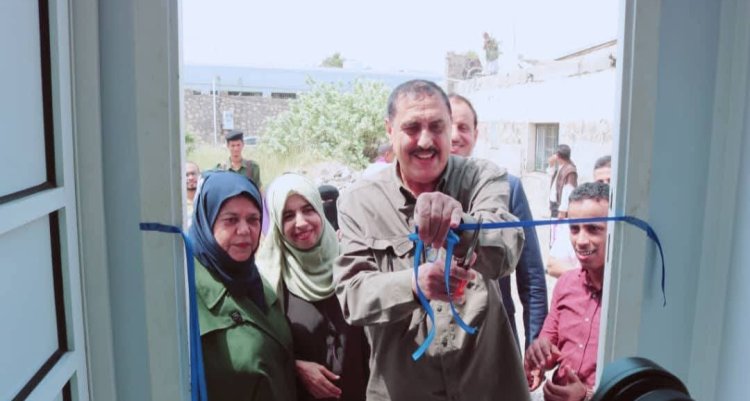 مدير أمن العاصمة عدن يفتتح مبنى جمعية الشرطة النسائية
