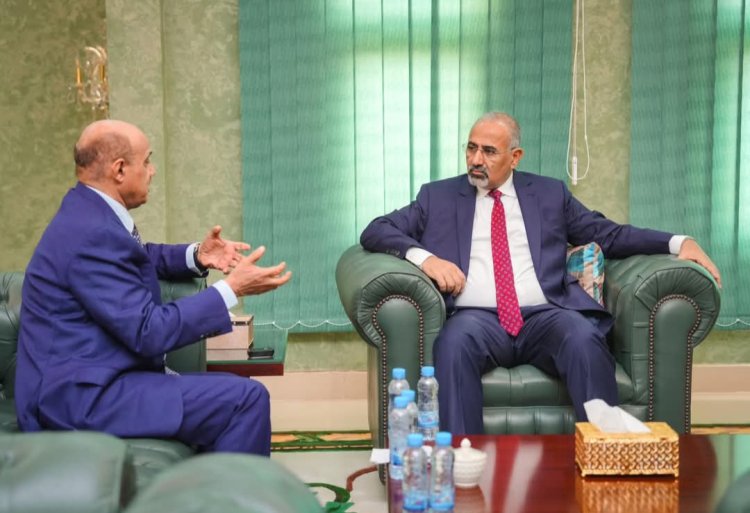 الرئيس الزُبيدي يطّلع على إجراءات البنك المركزي لضبط القطاع المالي والمصرفي