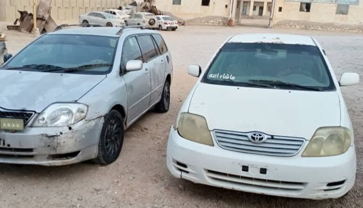 أمن المهرة يستعيد سيارتين مسروقتين من الغيضة ويضبط الجناة بوقت قياسي