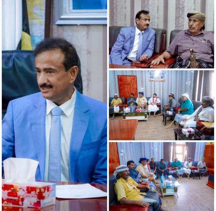 محافظ شبوة يشيد بالموقف المجتمعي الموحد في مواجهة جرائم الحرابة وقطع الطريق