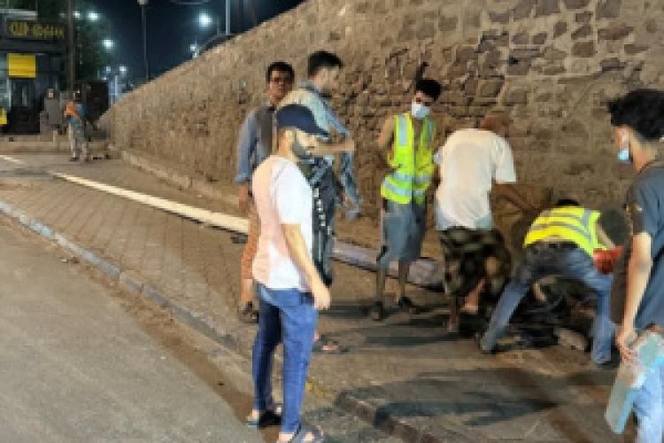 مدير عام صيرة يتفقد الأضرار الناتجة عن الرياح ويوجه بمعالجتها فورًا