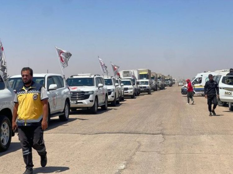 قافلة مساعدات جديدة تدخل إلى السويداء