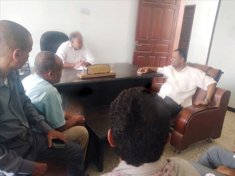 مدير تربية تبن بلحج يستقبل مدير مكتب الشباب والرياضة بالمحافظة