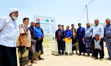 برعاية محافظ شبوة.. تدشين موقع مشروع تعزيز مياه مدينة الروضة