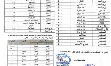 مكتب النقل بالشحر يصدر تعميم بأسعار التنقلات الخارجية والداخلية لسيارات الاجرة العاملة في الشحر