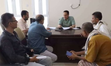 رئيس تنفيذية انتقالي لحج يبحث مع مؤسسة المياه سبل تحسين الخدمة في مديرية الحوطة