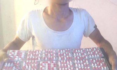 قوات الحزام الأمني بلحج تضبط شخصا وبحوزته كمية من الحبوب المخدرة