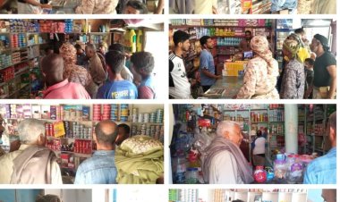 إغلاق 4 محال تجارية مخالفة للتسعيرة الرسمية في دوعن