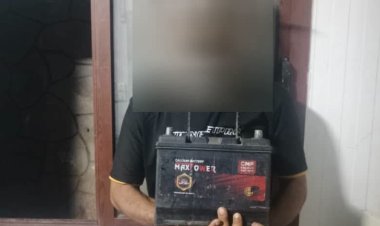 أمن  العاصمة عدن يضبط متهماً من أرباب السوابق متورطاً بسرقة بطاريات وكيبلات كهربائية