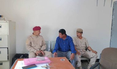 رئيس تنفيذية انتقالي خنفر يطلع على مستوى جاهزية اللواء الرابع دعم وإسناد