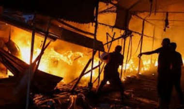 غارات إسرائيلية على مركز إيواء للنازحين بغزة