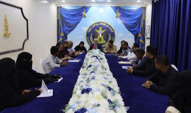 فريق التوجيه والرقابة الرئاسي يصل حضرموت ويلتقي تنفيذية انتقالي المحافظة