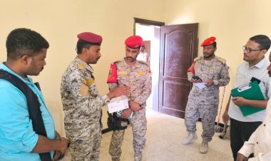 شُعبة الخدمات الطبية بقيادة المنطقة العسكرية الثانية تنفذ  تفتيشاً صحي لمعسكر فرع الشرطة العسكرية بالمكلا