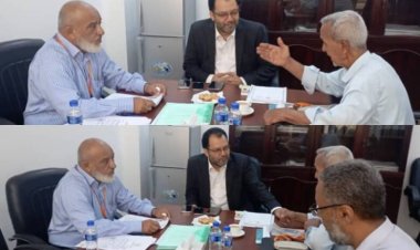 الكاف يلتقي قيادة الجمعية الوطنية للبحث العلمي ويبحث سُبل دعم مشاريع التنمية بعد كارثة السيول