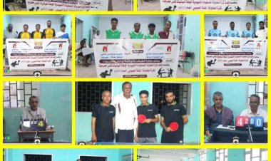 مدير عام المديرية يحضر تصفيات كأس حضرموت الأولى لتنس الطاولة