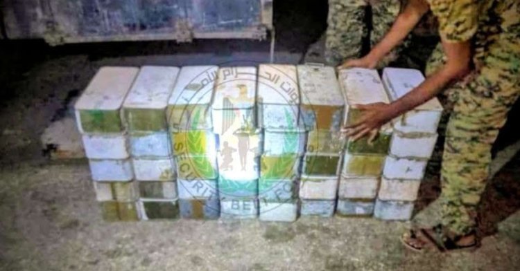 الحزام الأمني بأبين يضبط شاحنة ذخائر كانت في طريقها إلى مناطق مليشيا الحوثي الإرهابية