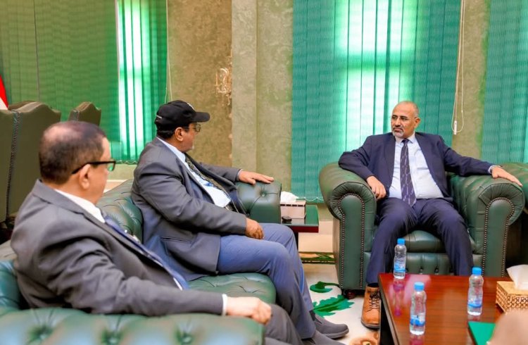 الرئيس الزُبيدي يلتقي قيادة قطاع الطيران ويؤكد دعم جهود إعادة بناء القطاع وتطويره