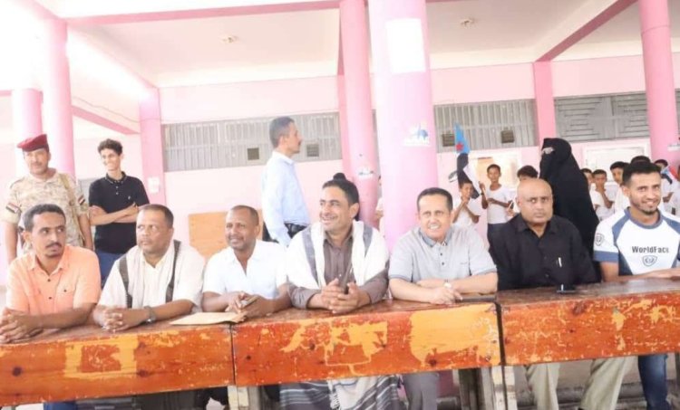 انتقالي لحج يدشن المخيم الصيفي الأول في مدارس مديرية الحوطة