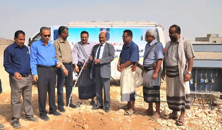 رئيس تنفيذية انتقالي شبوة يشارك في تدشين مشروع مياه باكبيرة بعتق