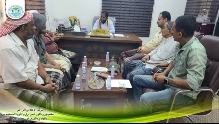 مدير عام مكتب الزراعة بالوادي والصحراء يناقش مع إدارة السوق المركزي للخضار والفواكه آليات التسعير وضبط الأوزان