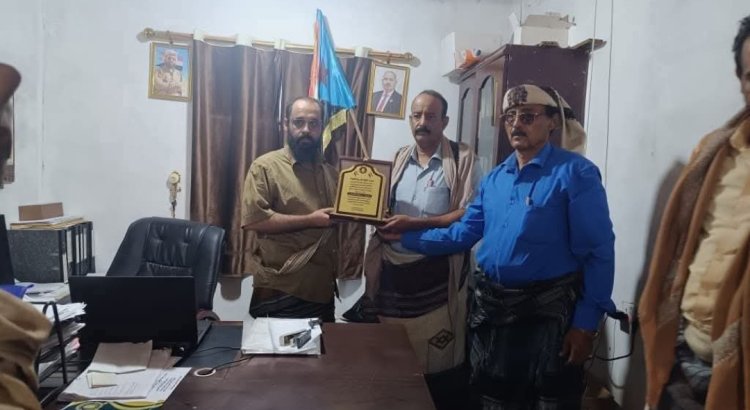 انتقالي بيحان يكرم قيادة اللواء الرابع دفاع شبوة