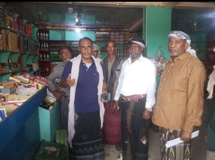 انتقالي حديبو ينفذ نزولًا ميدانيًا لمراقبة أسعار السلع في أسواق المديرية