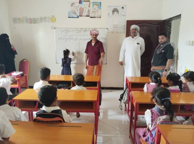 انتقالي رماه يدشن العام الدراسي الجديد في روضة الأمل