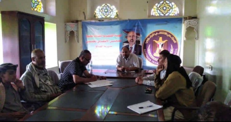 تنفيذية انتقالي مديرية الضالع تناقش الأداء التنظيمي والإداري بالهيئة