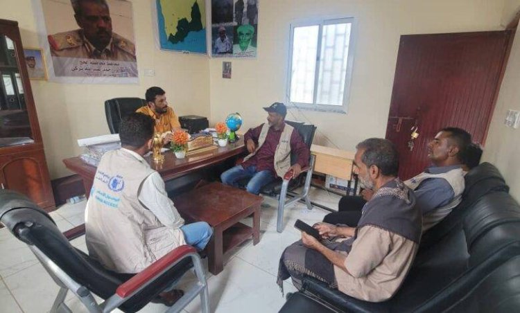 المغربي يطّلع على برنامج عمل فريق المسح التابع لجمعية الوصول الإنساني في مديرية الملاح