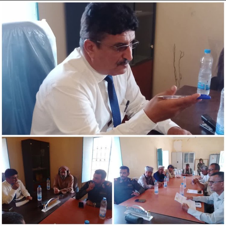 المكتب التنفيذي بمديرية الروضة يعقد دورته الثامنة ويسلط الضوء على المشاريع التنموية والخدمية