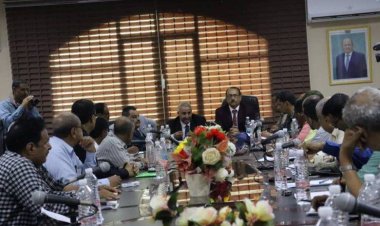 فريق التوجيه والرقابة الرئاسية يشارك في اجتماع المكتب التنفيذي في لحج