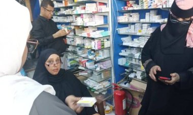 وكيل نيابة الصناعة والتجارة تنفذ حملة لضبط أسعار الأدوية بالمعلا بالتنسيق مع مكتب الصحة