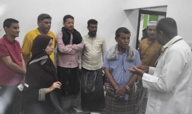 السلطة بالشحر تدشين المخيم الطبي المجاني لرعاية مرضى القلب والضغط والسكري الذي يقيمه مستوصف طبيبك بالشراكة مع الرابطة الحضرمية للسكري