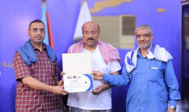 انتقالي شبام يكرم مطبق وصبيح وباحفين تقديرا لعطائهم الإعلامي