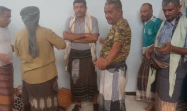 انتقالي نصاب يتفقد إدارة أمن المديرية ويطلع على أوضاع السجناء